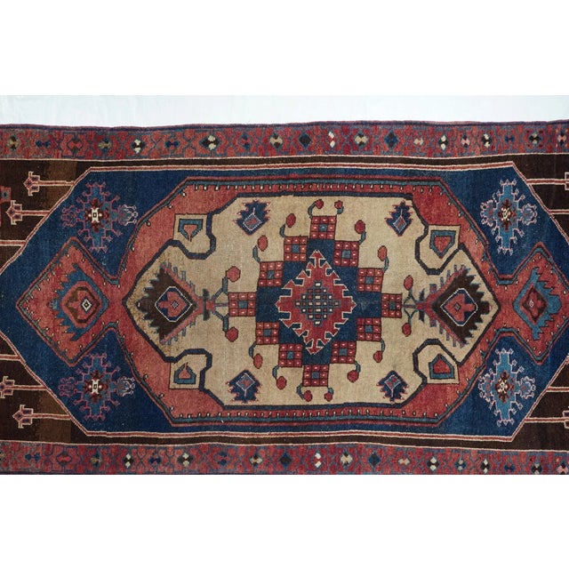 Antique Tribal Rug 6'3'' x 13'8'' For Sale - Image 4 of 12