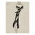 Vintage French Fashion Art Print – Black Fur-Trim Coat Illustration, 12" X 18" For Sale