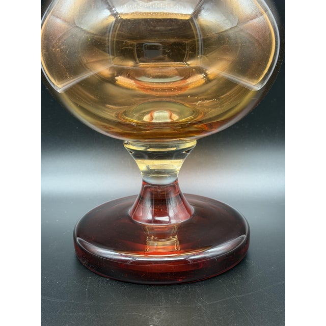 Amberina-Style Blown Glass Vase from the 1960s, 1950s For Sale - Image 3 of 10