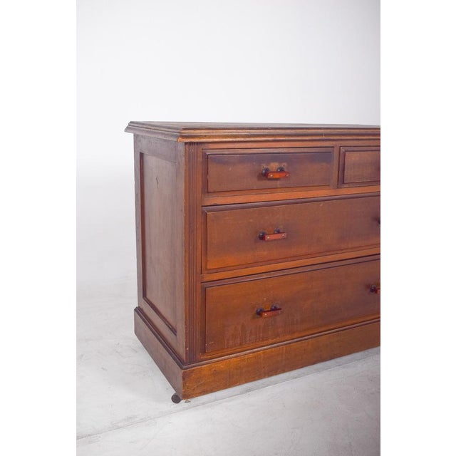 1920s Vintage Art Deco English Chest of Drawers, 1920 For Sale - Image 5 of 10