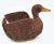 Shabby Chic Boho 1970s Woven Wicker Duck Trinket Basket For Sale - Image 3 of 10