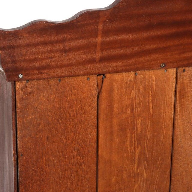 Antique Faux Flame Mahogany Painted Washstand With Backsplash & Towel Rack Circa 1890 For Sale - Image 15 of 18