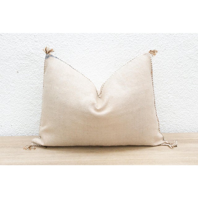 Textile Camel Trail Lumbar Silk Rug Lumbar Pillow For Sale - Image 7 of 8