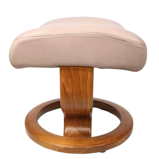 Vintage Ekornes Footstool Ottoman For Sale - Image 10 of 15