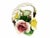 Yellow Mid 20th Century Nuona Capodimonte Flower Basket Art For Sale - Image 8 of 10