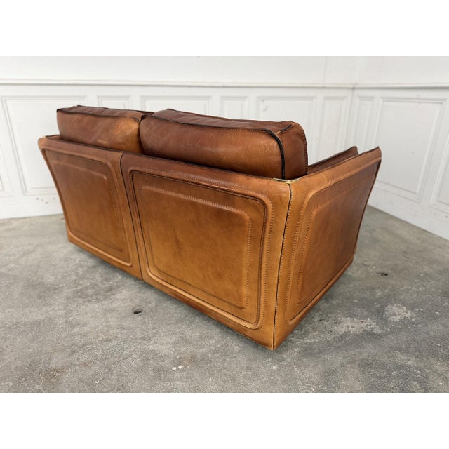 Animal Skin Leather Living Room Set from Roche Bobois, 1980s, Set of 4 For Sale - Image 7 of 18