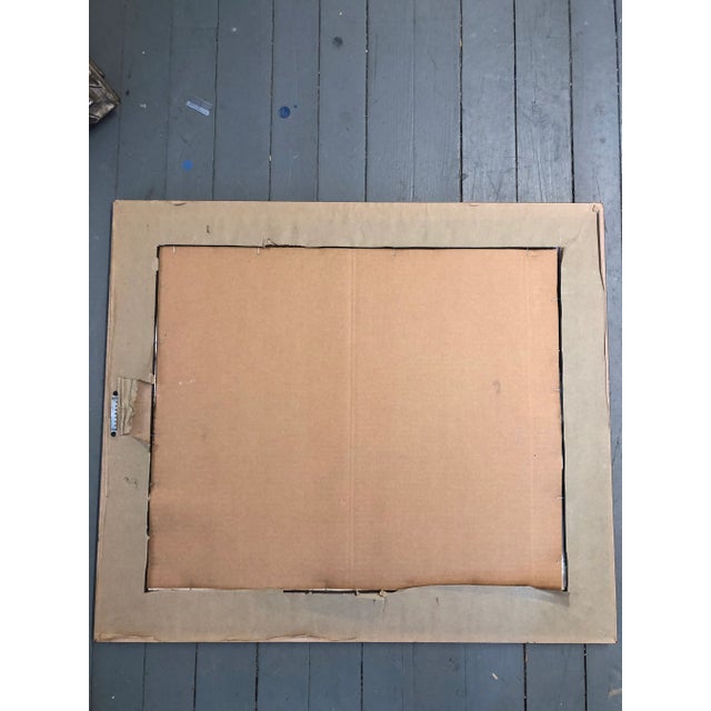 Vintage Original Abstract Watercolor Painting Framed For Sale In Philadelphia - Image 6 of 7