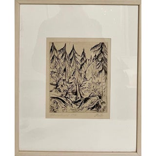 Paul Kleinschmidt, 1920 German Expressionist Figurative Lithograph "The Forest" Paul Kleinschmidt, 1920 For Sale