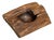 Asian Dark Brown Square Hollow Circular Teak Bowl For Sale