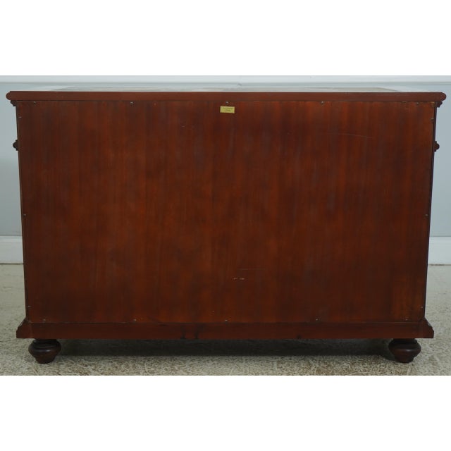 Maitland Smith Mahogany Stone Top Console Cabinet For Sale - Image 16 of 18