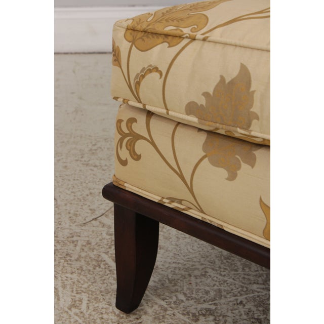 Pair of Drexel Heritage Upholstered Mahogany Slipper Chairs For Sale - Image 16 of 18