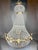 1970s French Louis XVI Bronze Gold Crystal Chandelier For Sale - Image 6 of 8