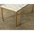 French Mid 20th Century Marble and Brass Coffee Table For Sale In Baton Rouge - Image 6 of 9