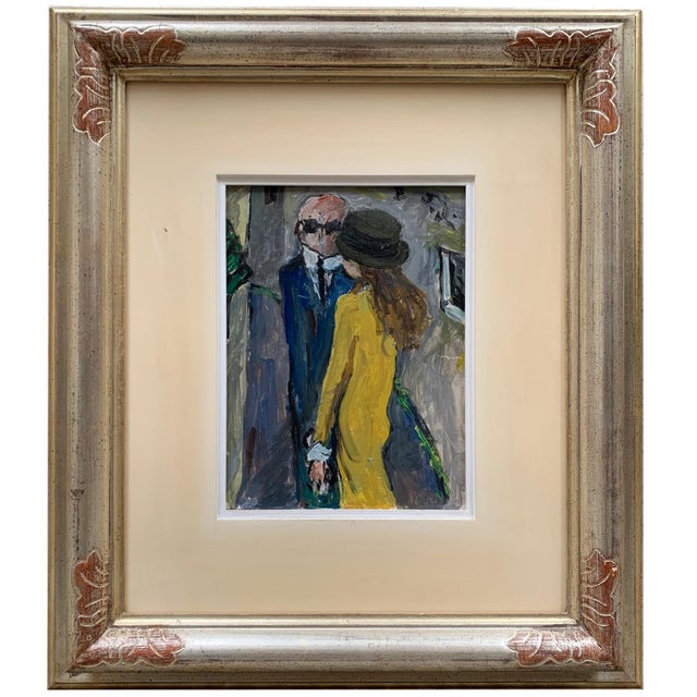 Comments is a striking example of Paoli's mature figurative style, a subject built from loose, confident color and a face...