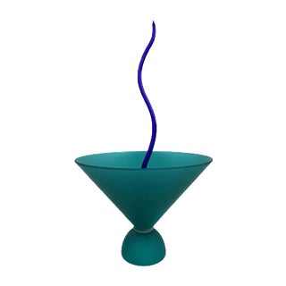 Murano Sculptural Vase by Andrea Anastasio for Memphis Extra, 1980s For Sale