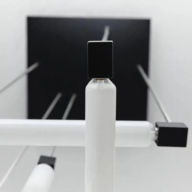 Mid-Century Modern Black & White Pendant Lamp, 1960s For Sale - Image 3 of 6