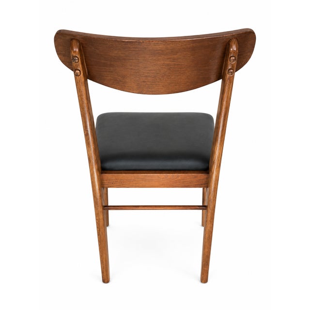 Mid-Century Modern Set of 4 Mid Century Modern Walnut Dining Chairs. For Sale - Image 3 of 3