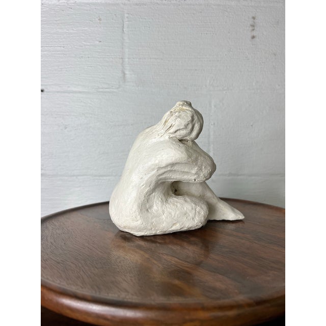 1990s Late 20th Century Plaster Seated Nude Post-Modern Contemporary For Sale - Image 5 of 12