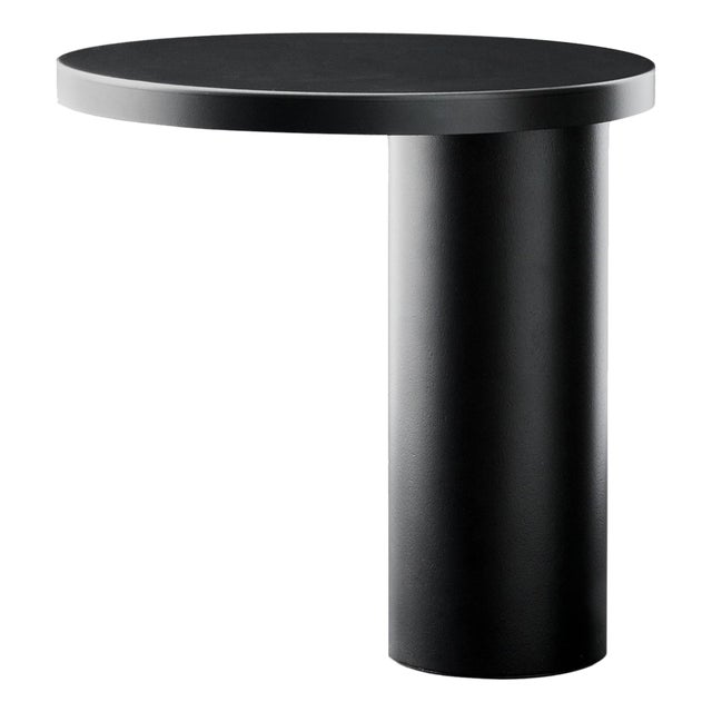 Black Metal Cylinda Table Lamp by Angeletti & Ruzza for Oluce For Sale