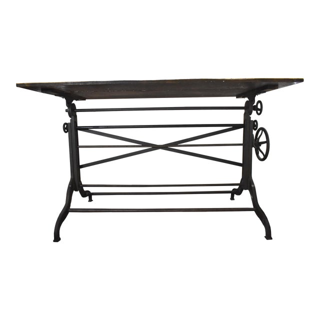 Cast Iron Adjustable Drafting Table Ca. 1900 Chairish