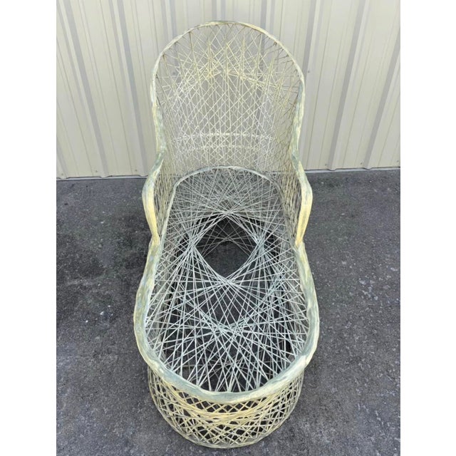 Plastic Vintage Spun Fiberglass Chaise Lounge Attributed to Russell Woodard , Mid-Century Modern For Sale - Image 7 of 11