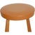 Hans Wegner CH58 barstool upholstered in cognac semi anilin leather and with legs of cherry wood. The chair is from around...