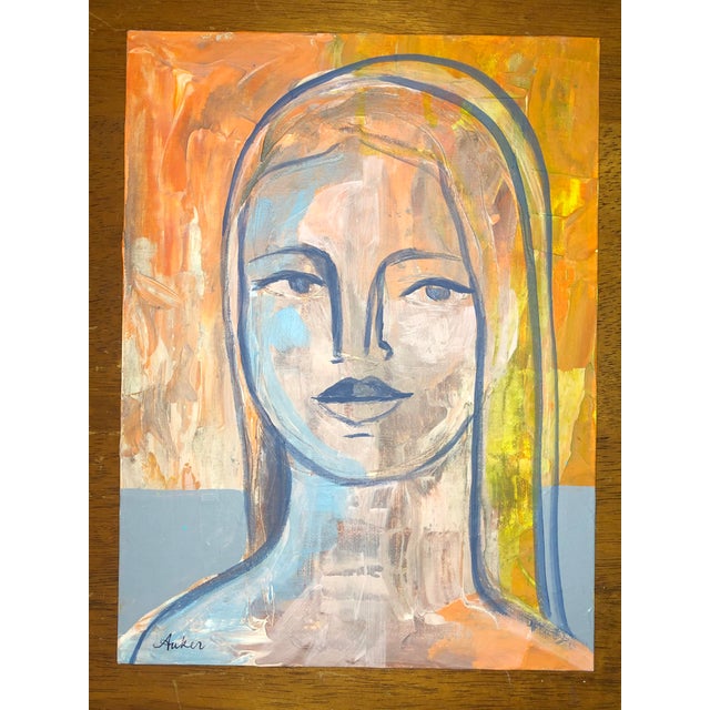 “Beach Blonde” Contemporary Small Original Painting by Cassandra Auker For Sale - Image 6 of 6