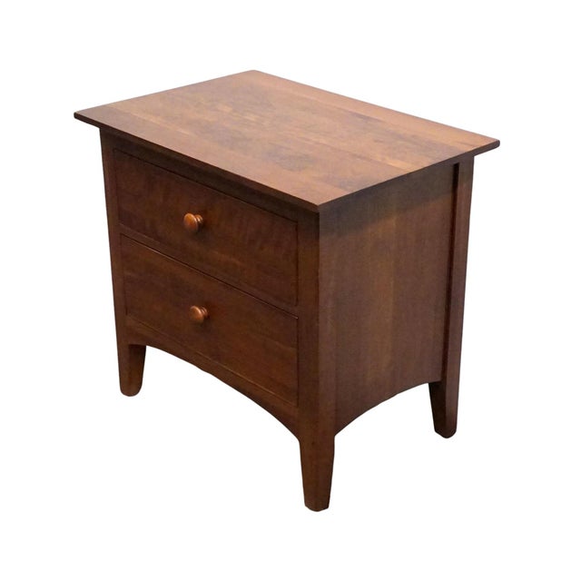 ETHAN ALLEN American Impressions Collection Solid Cherry 24" Two Drawer Nightstand 24-5406 23.25" High 24.75" Wide 17.25"...