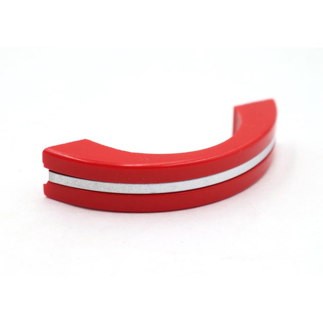 Art Deco Set of Vintage 3 In. Red Plastic Art Deco Drawer Pulls For Sale - Image 3 of 6