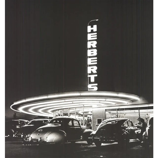 Artist: Nina Leen Title: Neon Drive-In Diner Year: 1997 Signed: No Medium: Offset Lithograph Paper Size: 28 x 22 inches (...