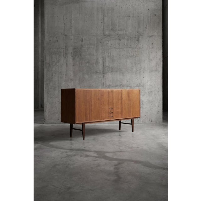 Mid-Century Scandinavian Modern Teak Sideboard with Drawers, 1960s For Sale - Image 9 of 18