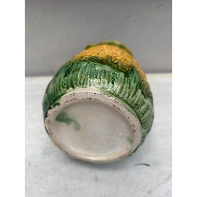 Late 19th Century 19th Century Majolica English Pineapple Pitcher For Sale - Image 5 of 5