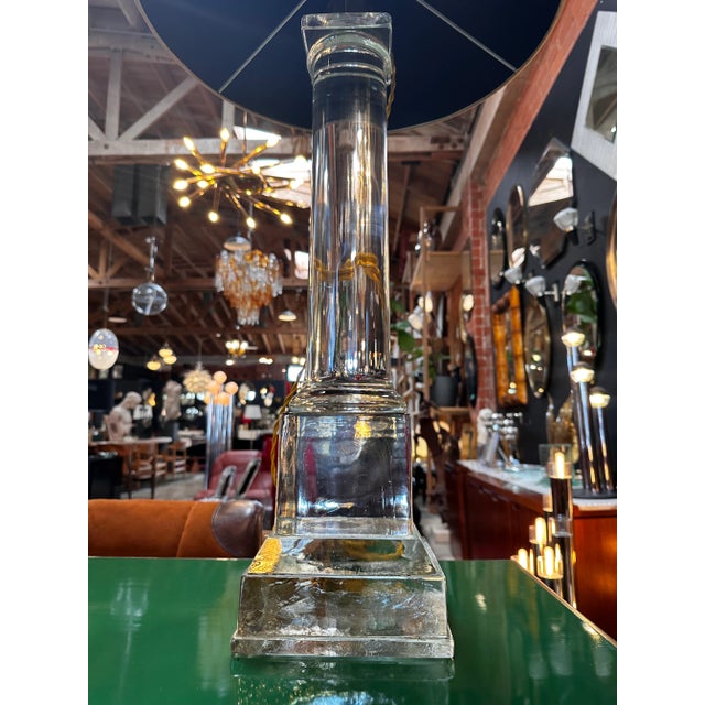 Glass Mid Century Italian Fully Glass Table Lamp by Seguso 1960s For Sale - Image 7 of 7