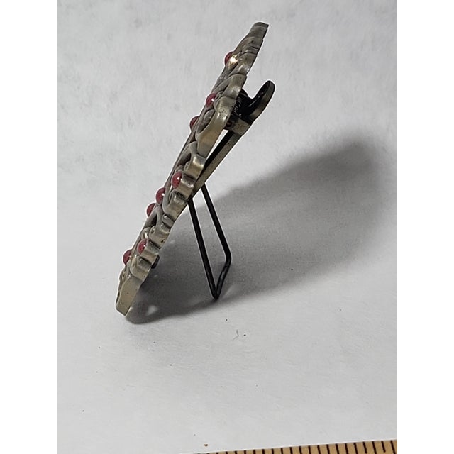 Glass Jay Strongwater Picture Frame Swarovski Crystals For Sale - Image 7 of 10