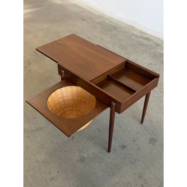 1960s Danish Sewing Table For Sale - Image 11 of 18