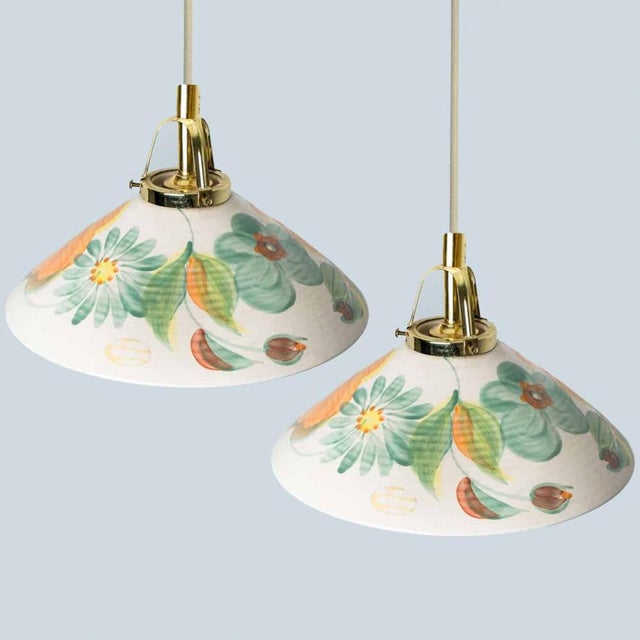 Ceramic Pendant Lamp attributed to Søholm Stentøj, 1960s-1970s For Sale - Image 3 of 15