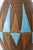 Metal 1950s Aldo Londi Cocoa & Pale Blue Ceramic Table Lamp For Sale - Image 7 of 12