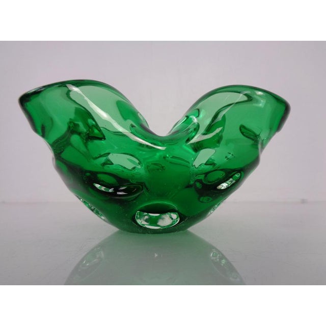 1960s Green Sommerso Murano Glass Ashtray, Italy, 1960s For Sale - Image 5 of 18