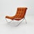 Orange Mid-Century Modern Swedish Lounge Chair from EM Möbler, 1970s For Sale - Image 8 of 17