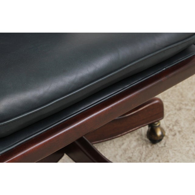 Hancock & Moore Leather Executive Desk Chair For Sale - Image 11 of 15