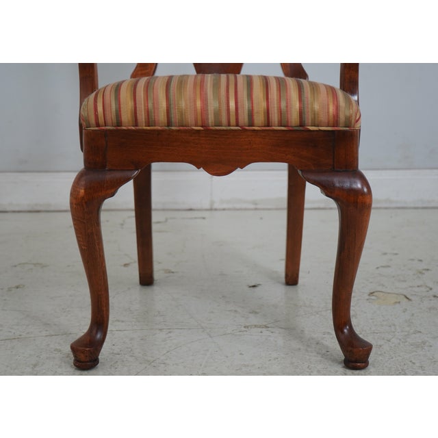 Set of 6 Cherry Queen Anne Dining Room Chairs For Sale - Image 9 of 18