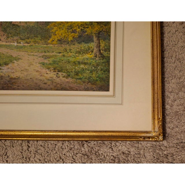 Paint Berry Pomeroy Castle – Original Watercolor by Arthur Suker (1857–1940) For Sale - Image 7 of 11