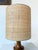 Turned Olive Wood Table Lamp, 1950s For Sale - Image 14 of 17