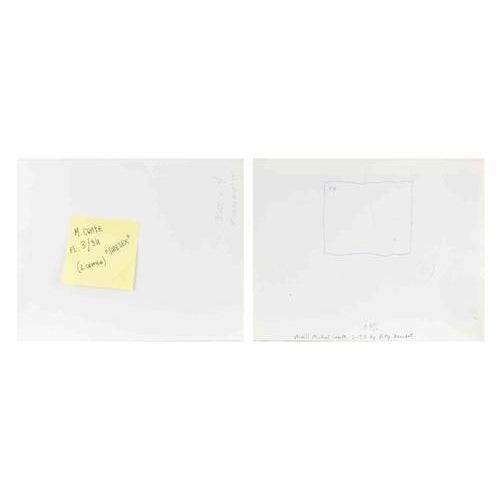 A pair of photographs realized in 1993 and 1994. The first, realized by Pat Beaudet, shows the photographer Michel Comte...