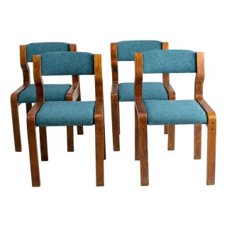 Chairs by Ludvík Volák for Drevopodnik Holesov, 1960s, Set of 4 For Sale