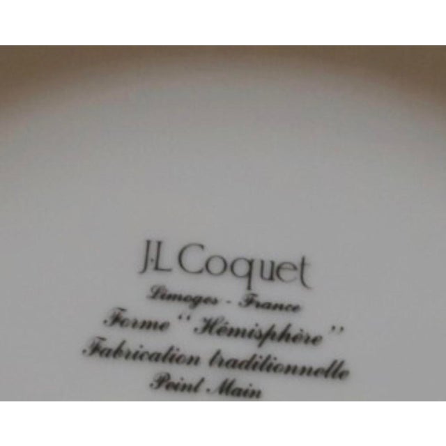 Modern J. L. Coquet Hemisphere Limoges Porcelain Matte Platinum Dinner Plate 1 of 10 For Sale - Image 3 of 3