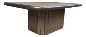 Brutalist Slate Stone Coffee Table, 1980s
