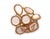 The Leader Line 18k Rose Gold Sliced Pink Quartz Fancy Flex Top Ring is an extraordinary statement piece  bold, artistic...