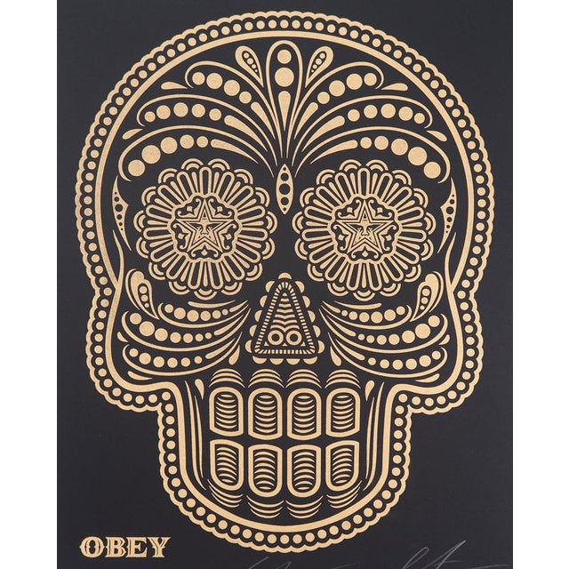 Shepard Fairey, and Ernesto Yerena, Day of the Dead Calavera, Letterpress Prints For Sale - Image 4 of 10