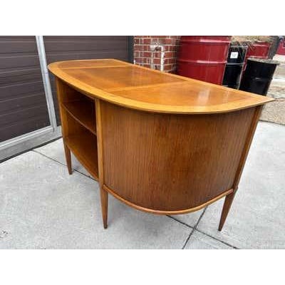 Mid 20th Century Tomlinson Sophisticate Desk, Light Walnut, Mid-Century Modern, 1962 For Sale - Image 5 of 9